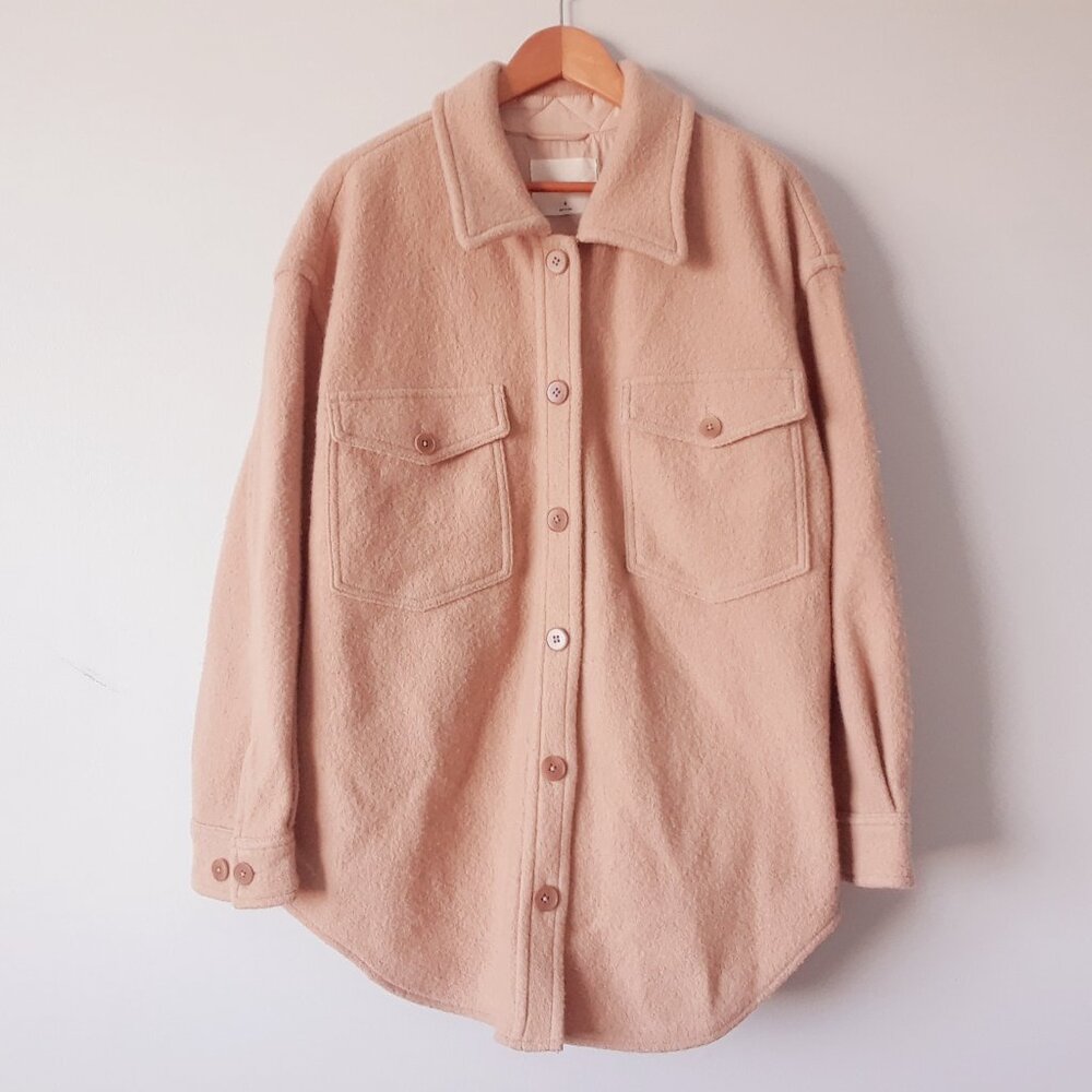 Wilfred Free The Ganna Shirt Jacket 100% Merino Wool